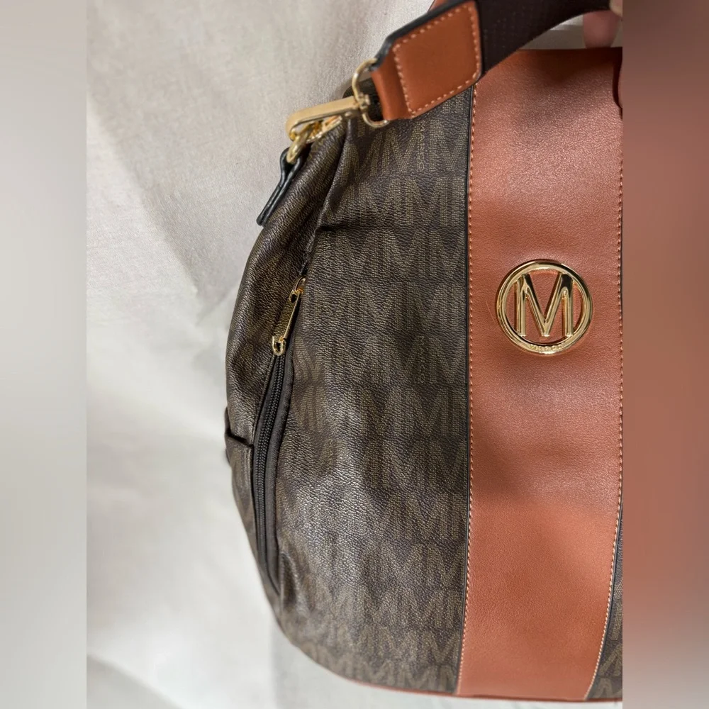 MKP by Marco Collection Brown and Tan Backpack